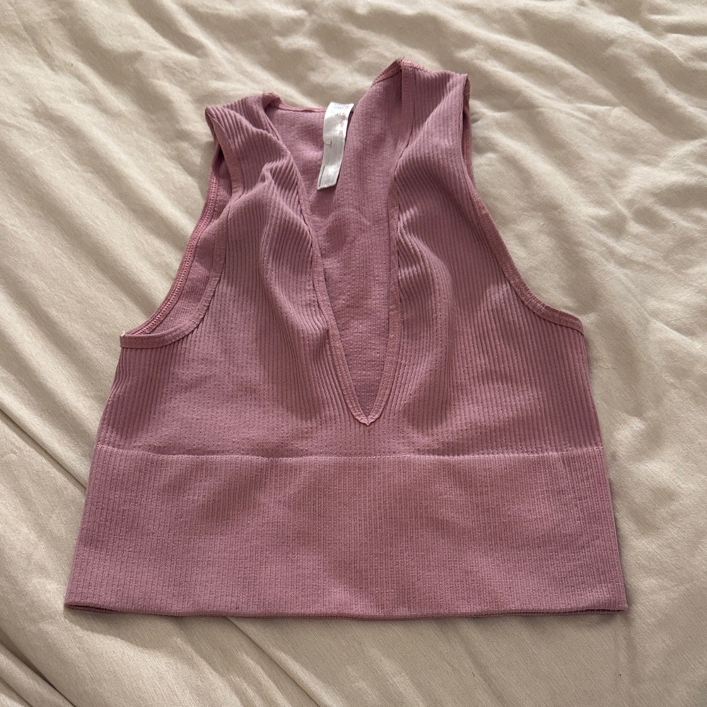 Urban Outfitters Pink Ribbed  Top